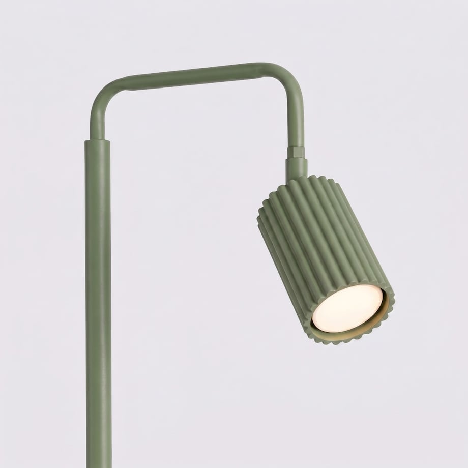 Lampa podłogowa KARBON 1 zielona oliwka