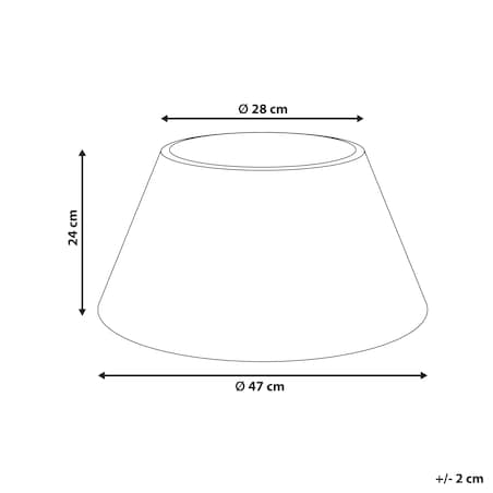 Osłonka pod choinkę FLOCON Rattan Naturalny 47 cm
