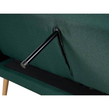 Sofa rozkładana 3-osobowa zielony FLORLI