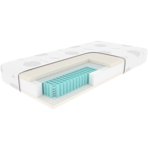 Materac EMBRO sprężynowo-lateksowy Silver Plus H2 160x200