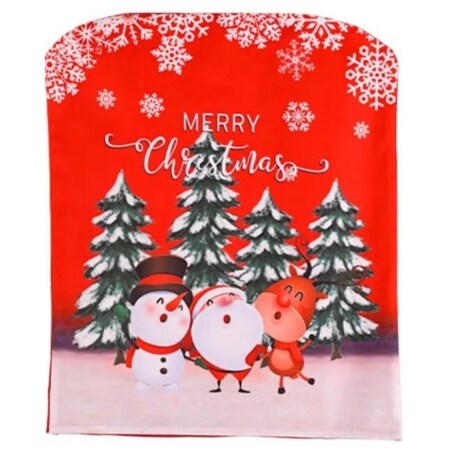 Pokrowiec Na Krzesło Ozdoba Świąteczna Mikołaj Bałwan Renifer