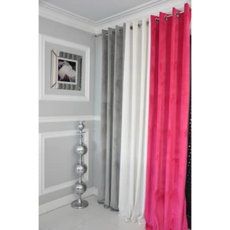 Zasłona welurowa gładka | 140x250 cm przelotki | fuksja