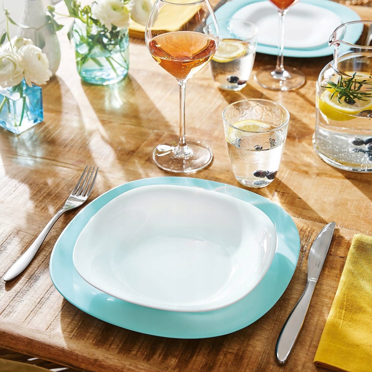 TALERZ OBIADOWY GŁĘBOKI 6 x 21 cm CARINE LUMINARC