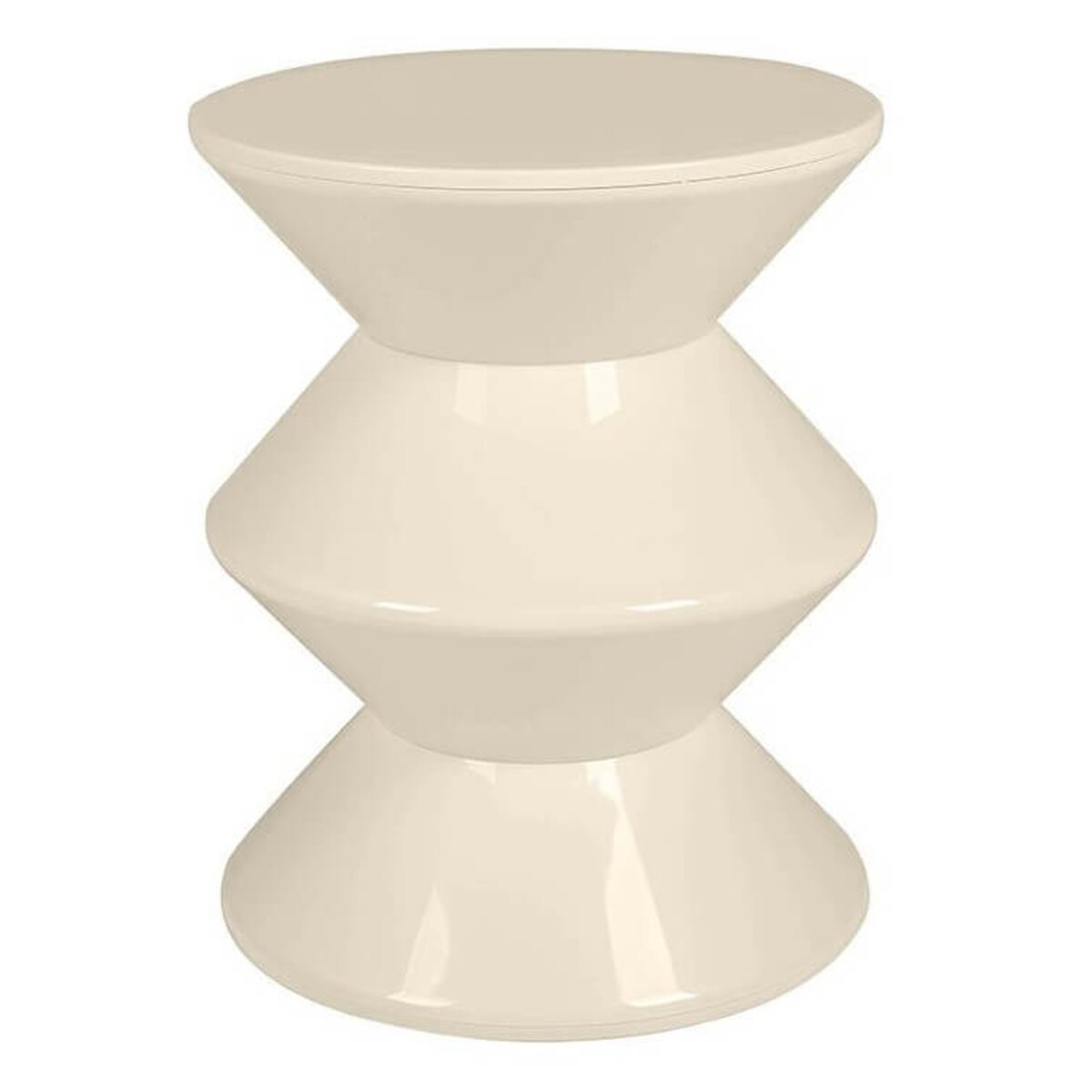 Geometryczny stolik na korytarz Turn KH1501100198 beżowy, King Home