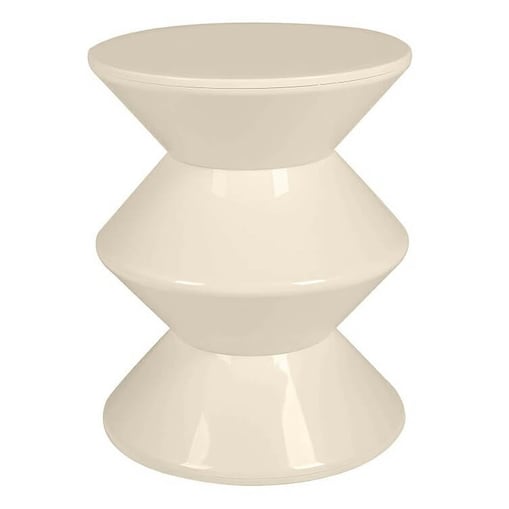 Geometryczny stolik na korytarz Turn KH1501100198 beżowy, King Home