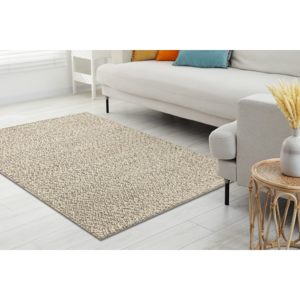 Dywan wełniany TAHAR 99005G szary / beż - 200x290 cm