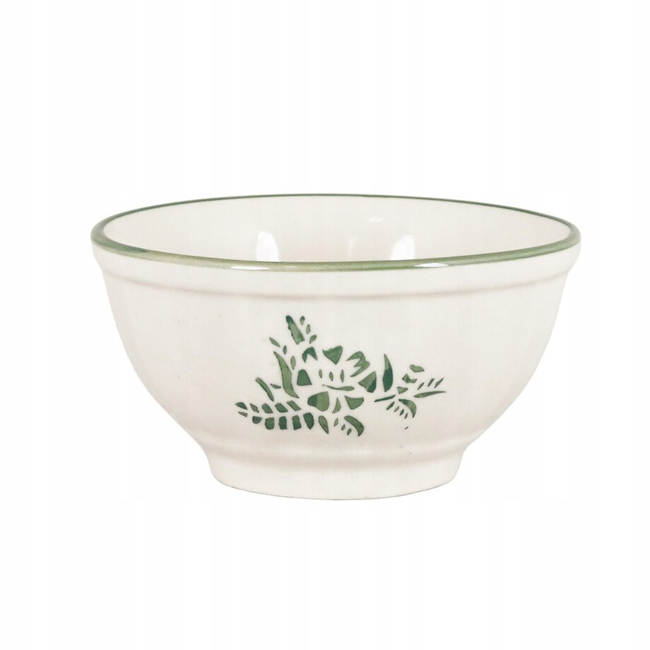 MISKA DO ZUPY BIAŁA ceramiczna miseczka na przekąski ręcznie malowana 270ml
