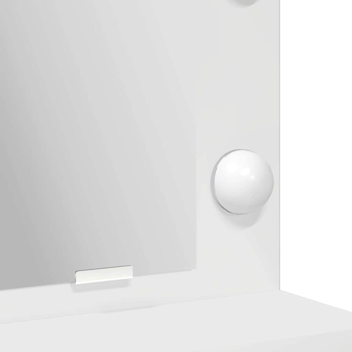 vidaXL Toaletka z półką Biały 50 x 41 x 135 cm Materiał drewnopochodny