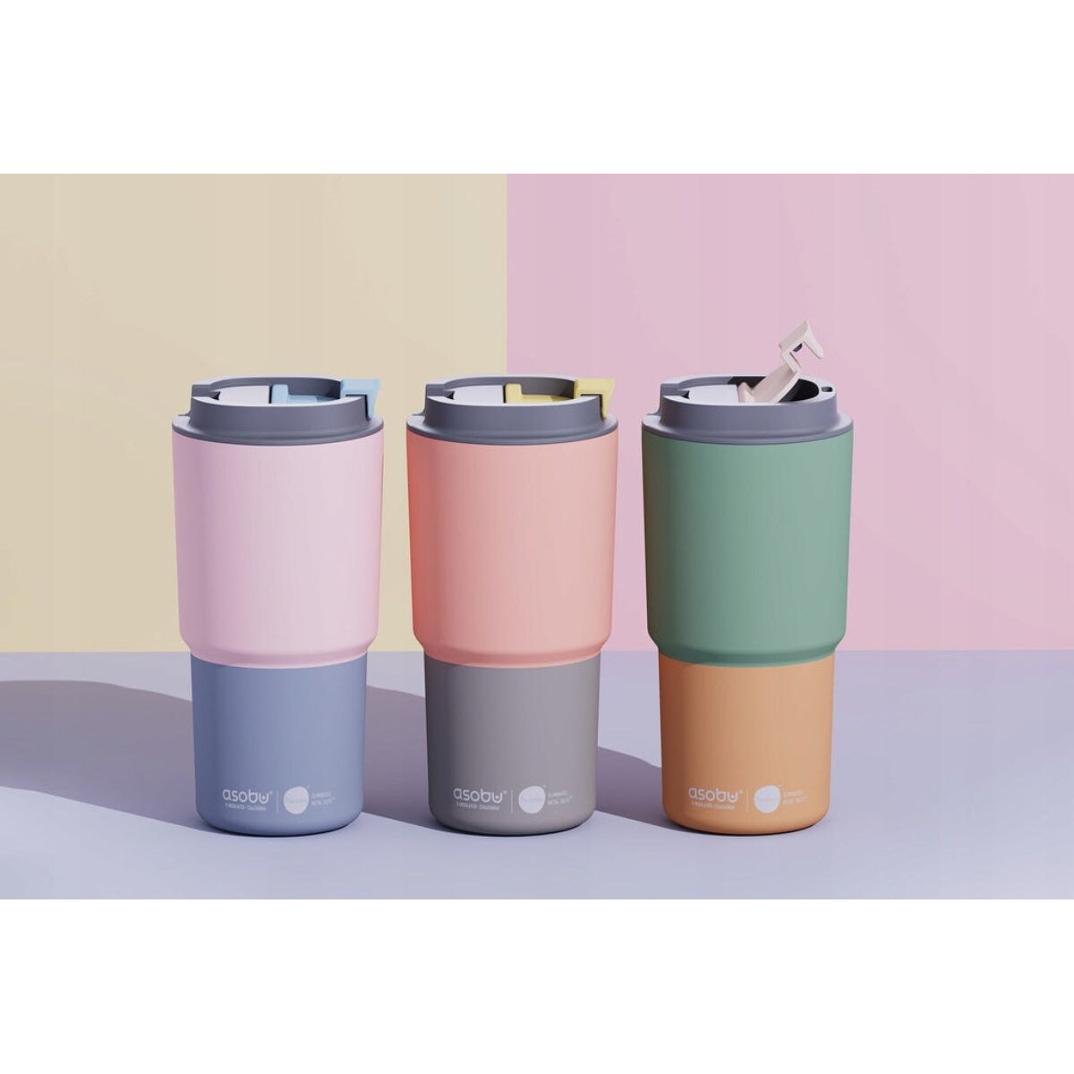 ASOBU PICK ME UP kubek termiczny 650 ml, Pastel Blue