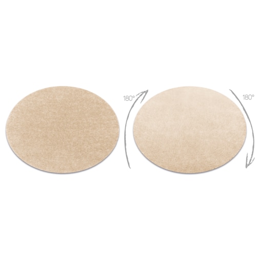 Dywan BUENOS koło 6652 shaggy jednolity, koło 80 cm