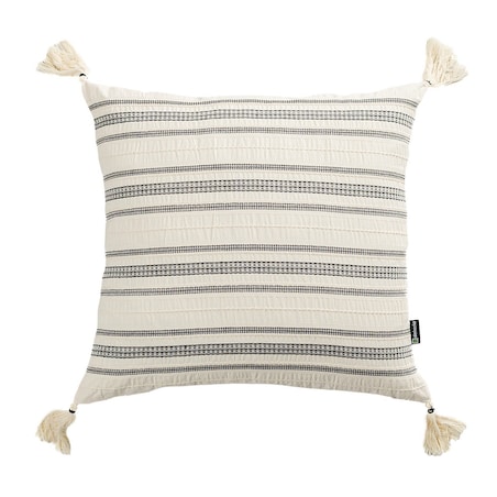 Poszewka na poduszkę Linea Graphite Tassel 45x45 cm, 45x45