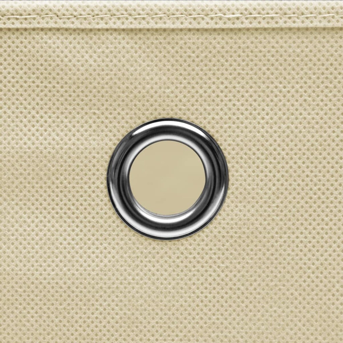 vidaXL Pudełka z pokrywami, 10 szt., 28x28x28 cm, kremowe