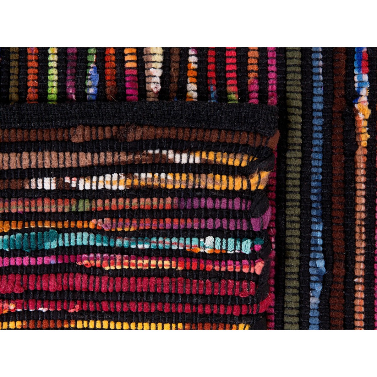 Dywany 160 x 230 cm wielokolorowy czarny BARTIN