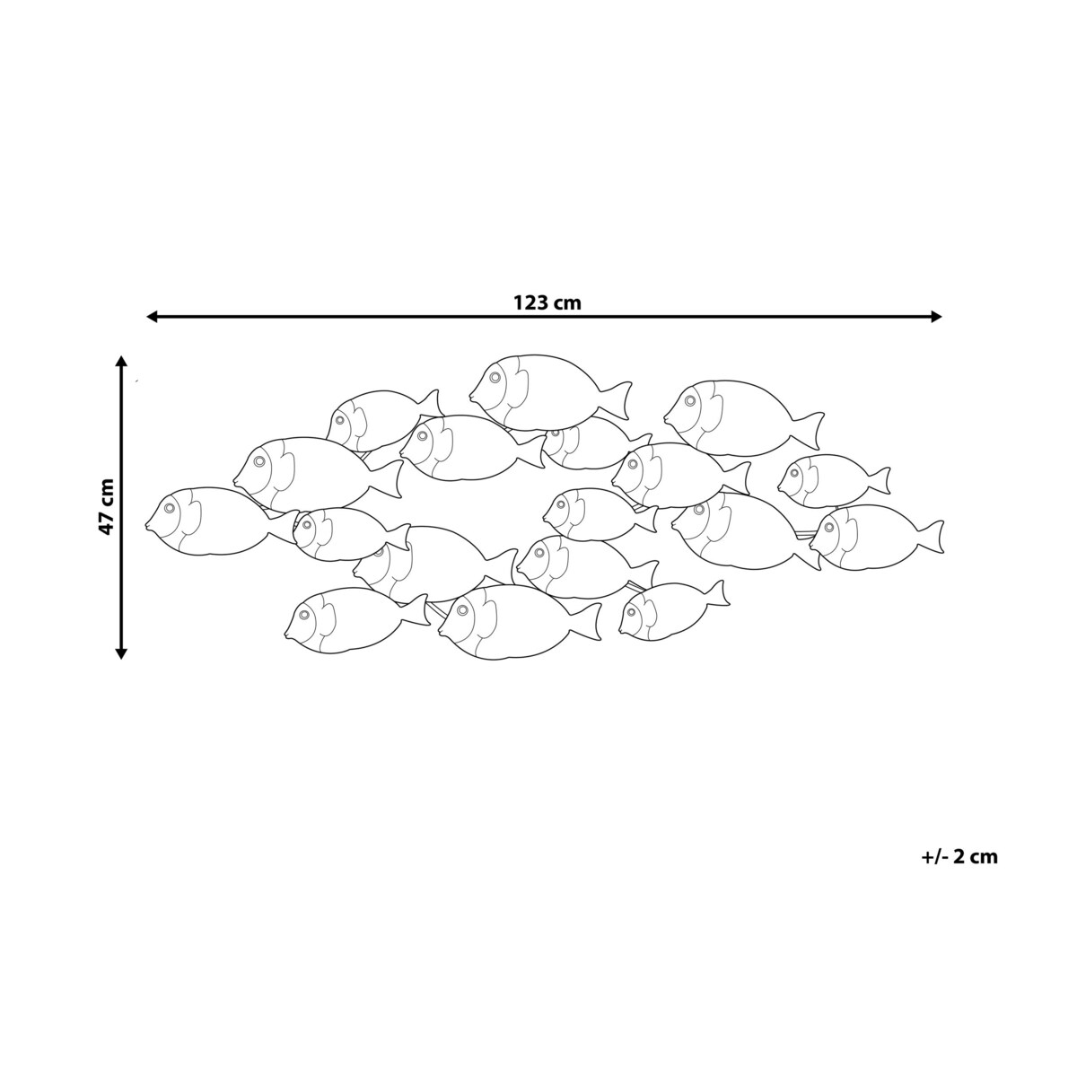 Dekoracja ścienna wielokolorowa FERMIUM