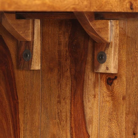 vidaXL Kredens/biurko, lite drewno akacjowe, brązowe