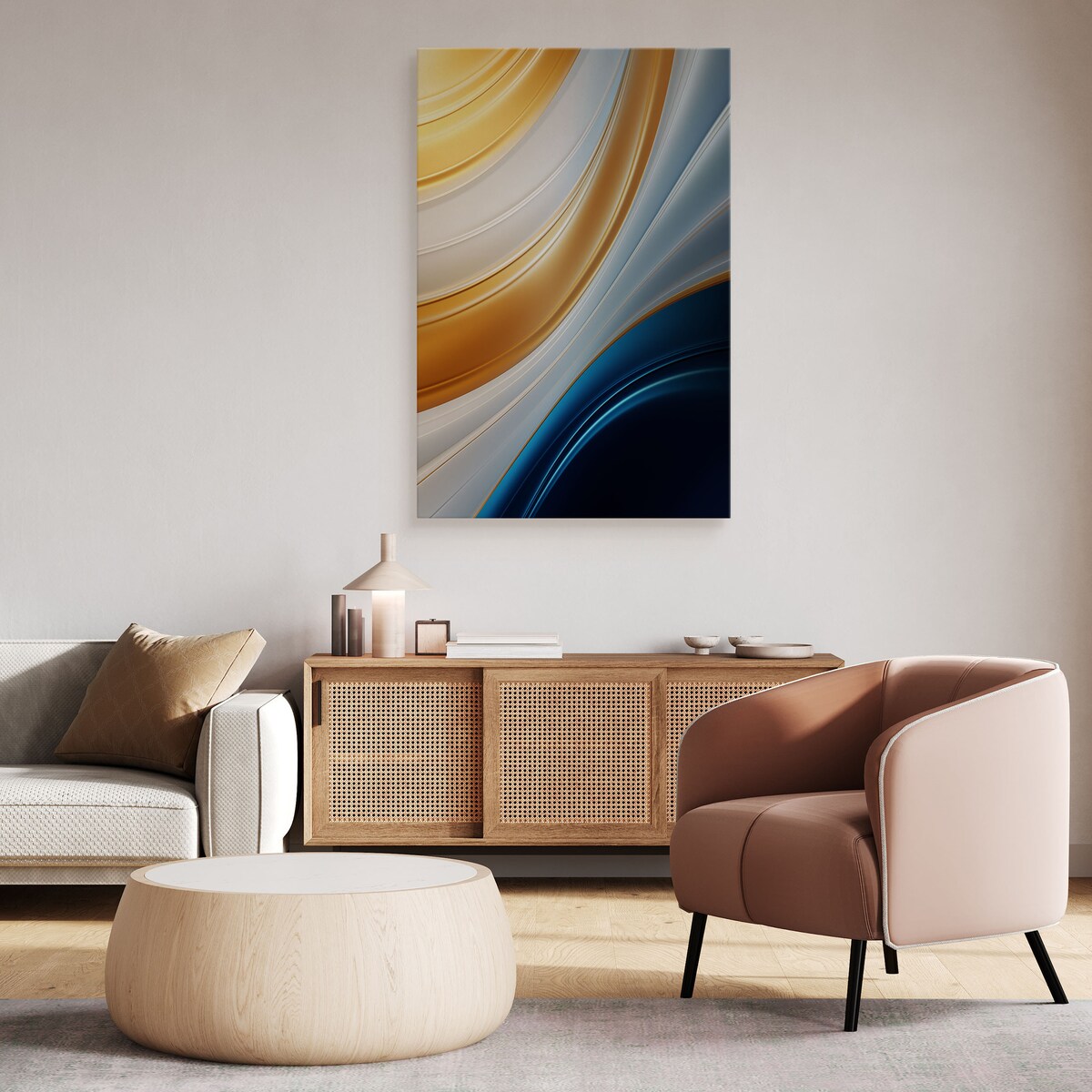 OBRAZ DO SYPIALNI ABSTRAKCJA NOWOCZESNY WZÓR STYL GLAMOUR 80x120cm