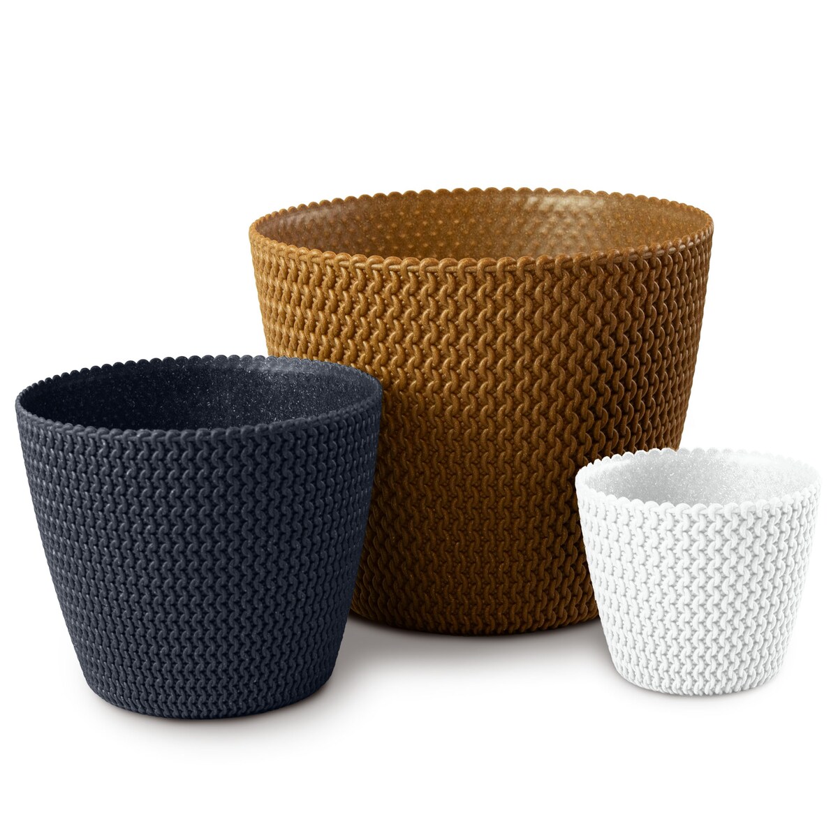 Doniczka Osłonka Domowa 25,9 Cm Na Stół Parapet Do Domu Biała