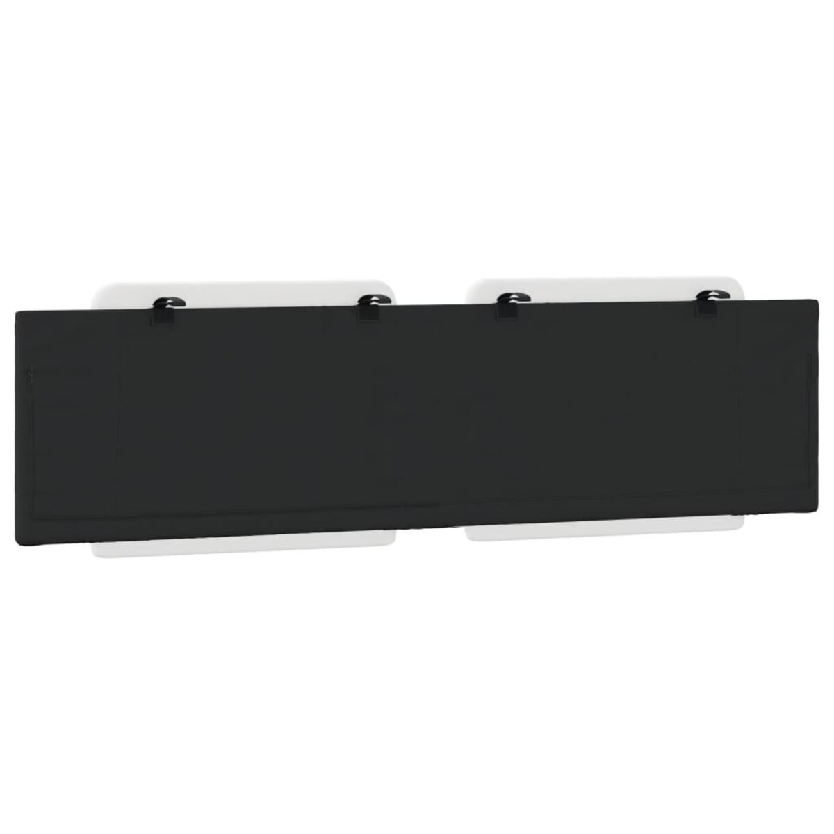 vidaXL Poduszka na wezgłowie, Zadar, biało-czarna, 180 cm, sztuczna skóra