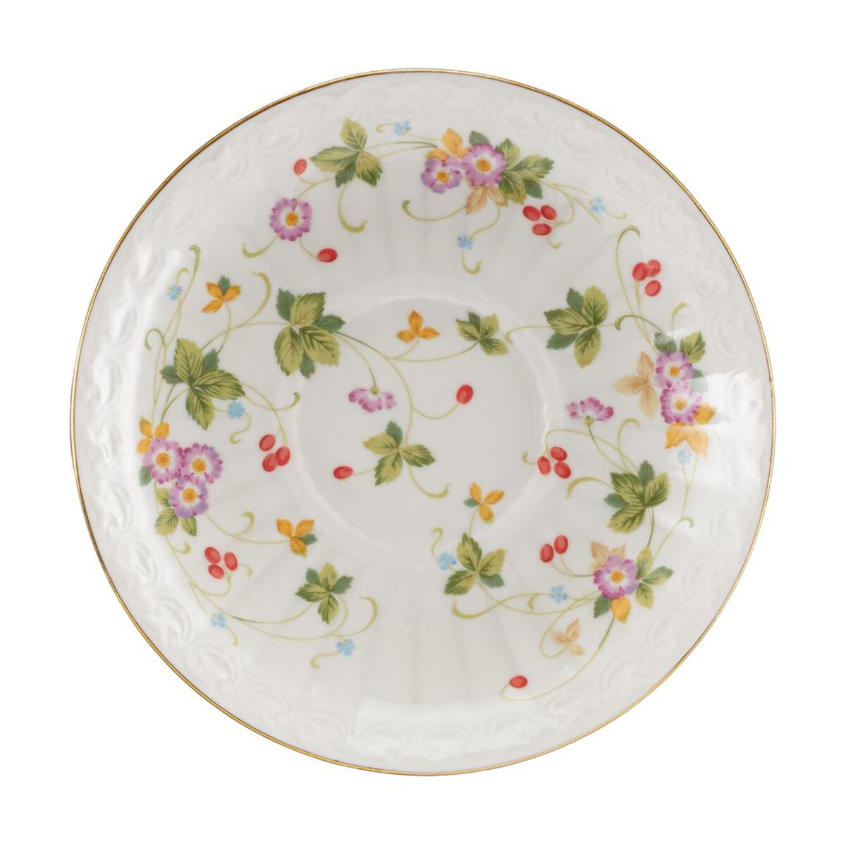 VILLA ITALIA Filiżanka do herbaty porcelanowa 180 ml ze spodkiem WALENCJA Ivory