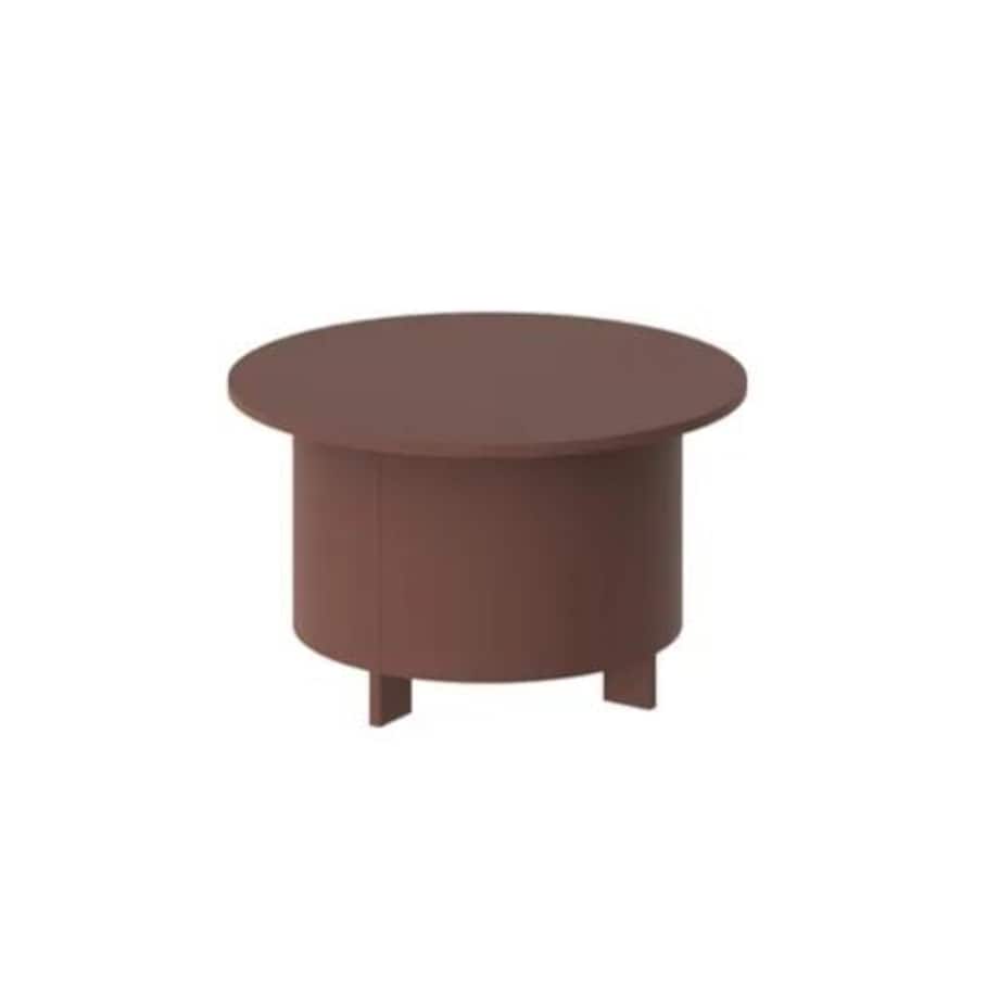 Ława okrągła SALVO AC 80x80 bordowa