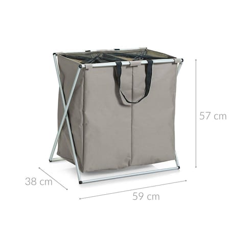 Pojemnik na pranie, 2 komorowy - 128 litrów, ZELLER