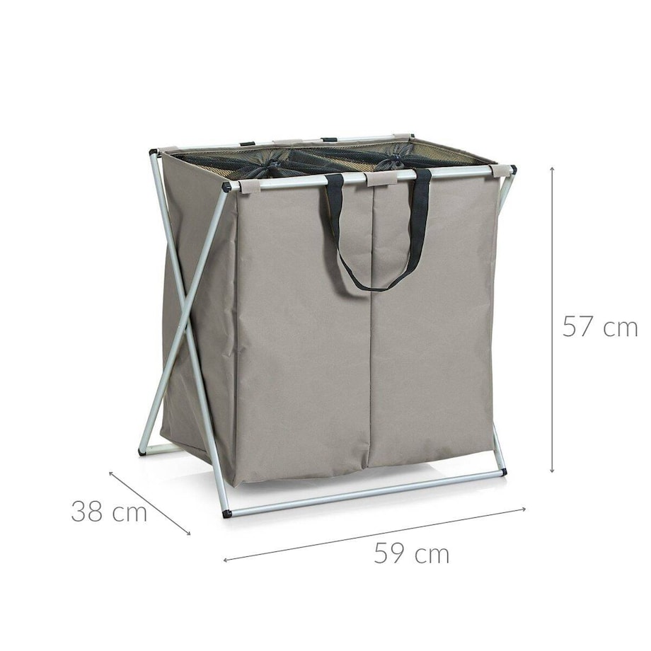 Pojemnik na pranie, 2 komorowy - 128 litrów, ZELLER