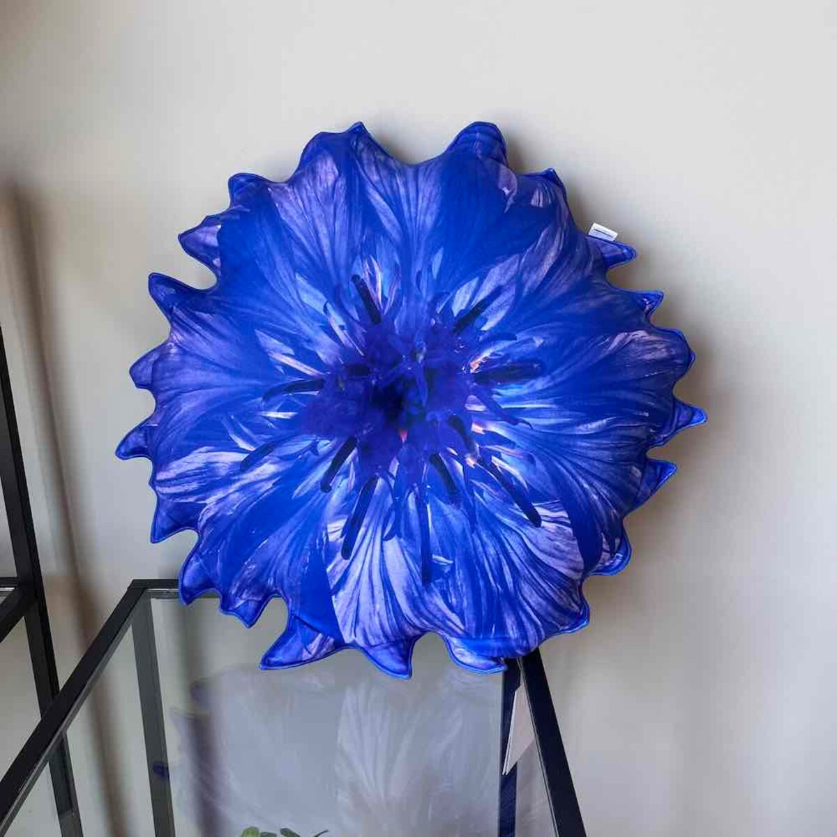 Poduszka duża kwiat Chaber Bławatek