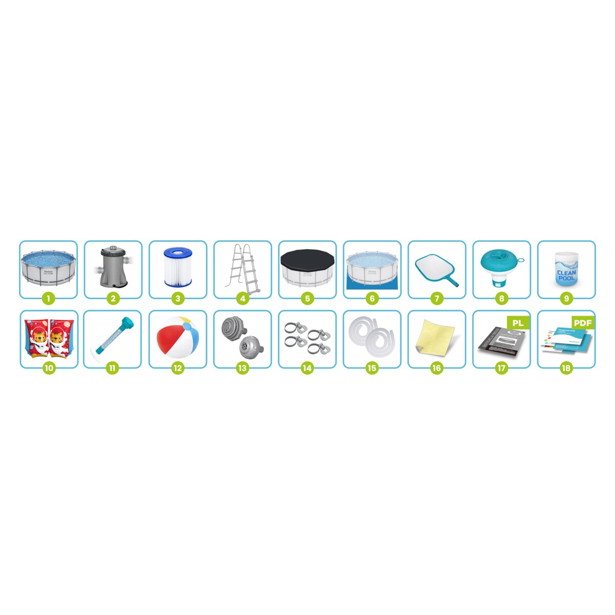 Basen ogrodowy stelażowy 366x122 Bestway 56420-M