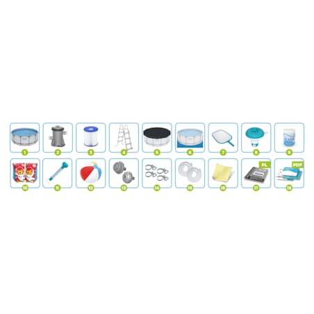 Basen ogrodowy stelażowy 366x122 Bestway 56420-M