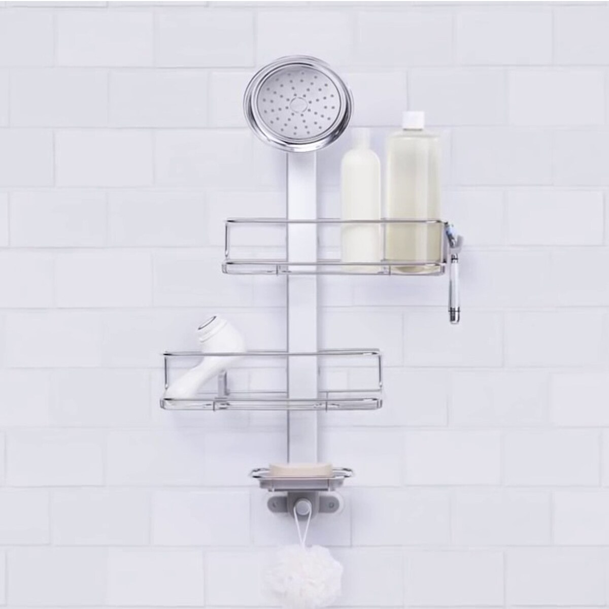 Koszyki prysznicowe - regulowane / simplehuman