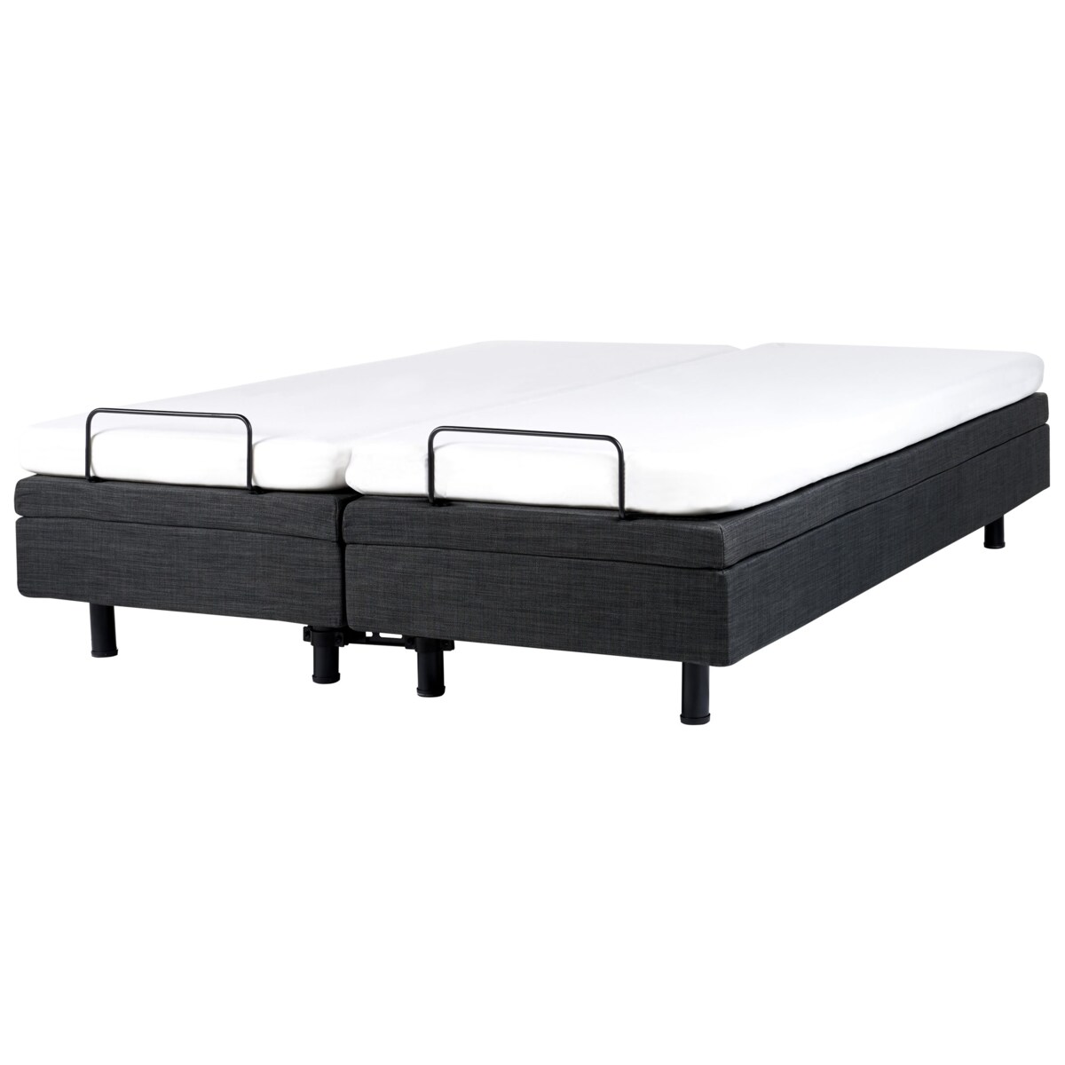 Łóżko regulowane bez zagłówka DUKE 160 x 200 cm Ciemnoszary