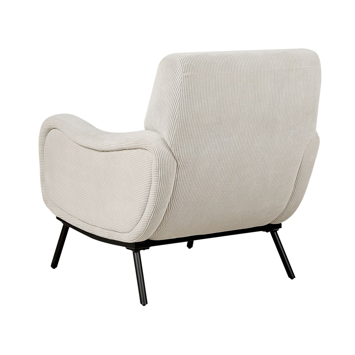 Fotel sztruksowy jasnoszary ALMIND