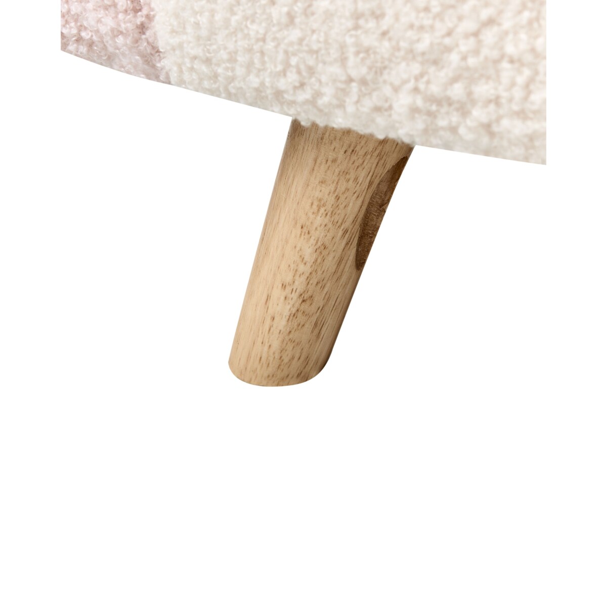 Fotel dziecięcy boucle różowy OMBO