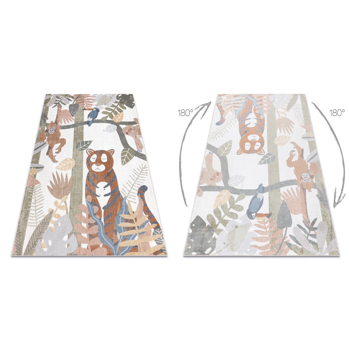 Dywan BONO 8426 Dżungla, dzikie zwierzęta 120x170 cm