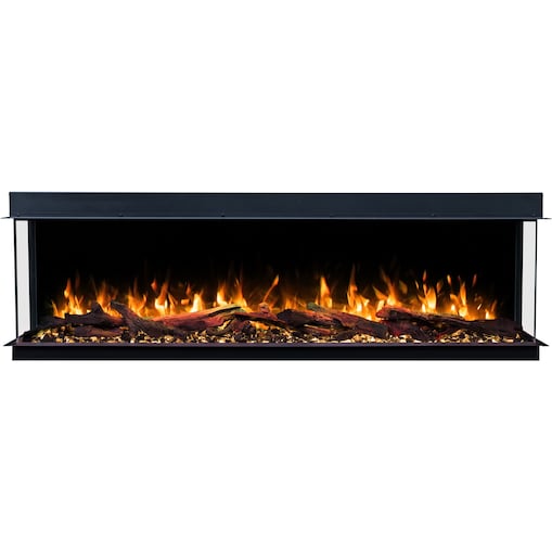 Kominek elektryczny à 3 côtés Emotion Flame Solis 90 - do zabudowy - 90x30x46 cm - kominek LED - funkcja grzania 750/1500 W