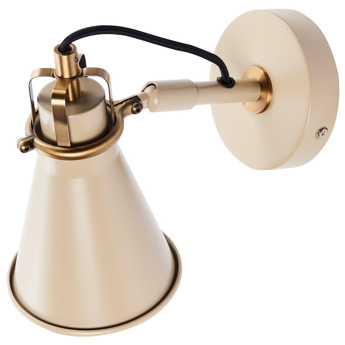 Zestaw 2 lamp ściennych MOYOLA Beżowy Metal Regulowana