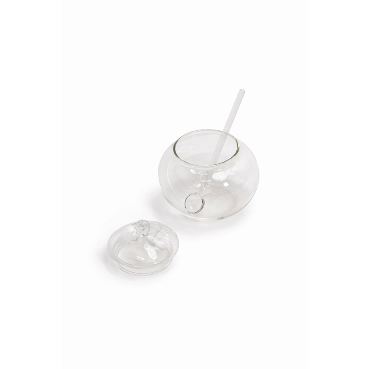 Mini cukiernica z łyżeczką SHP JAR transparentna