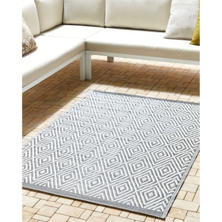 Dywan zewnętrzny 120 x 180 cm szary SIKAR