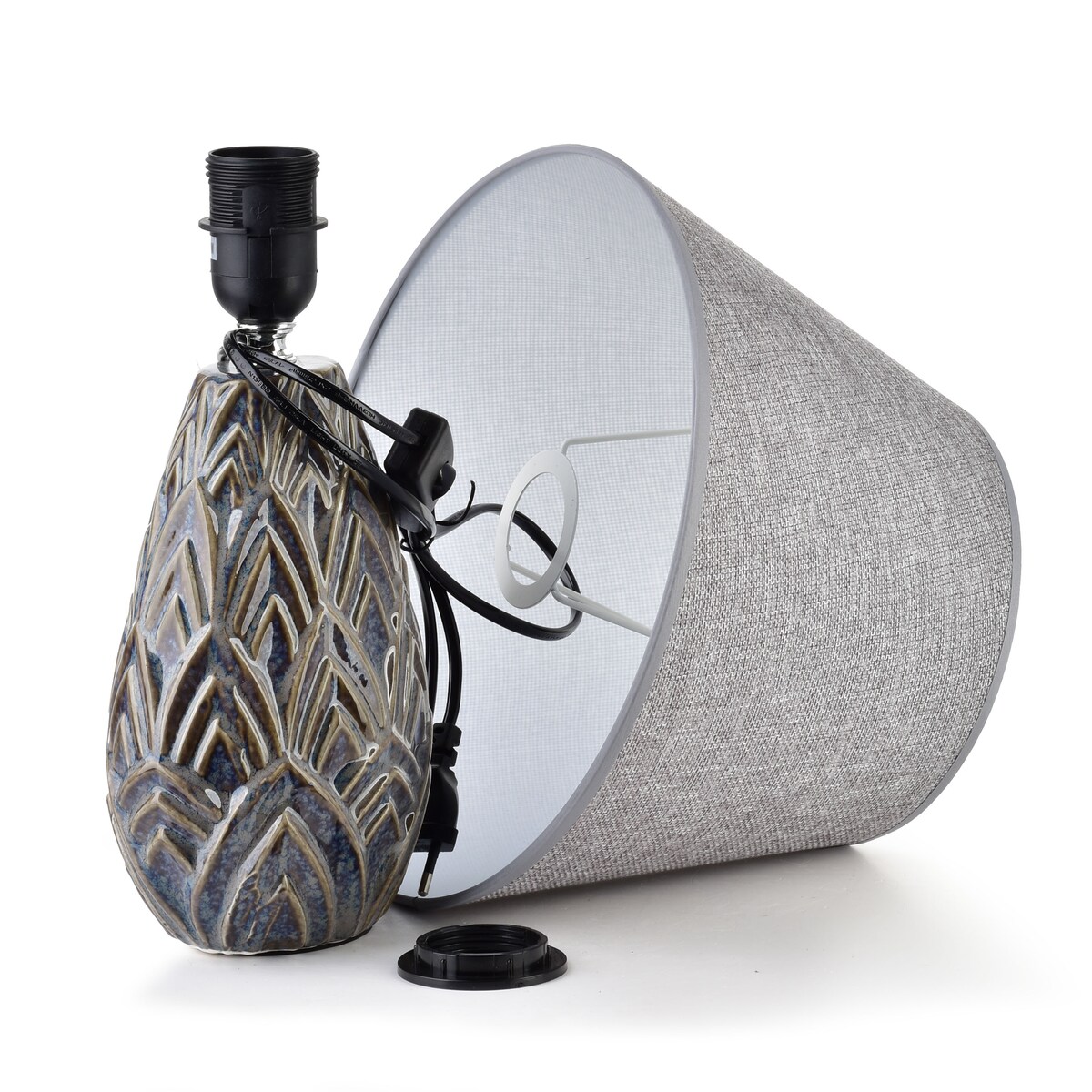 LETI WOOD Lampa stołowa 13.5x9.5x40cm