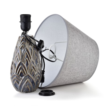 LETI WOOD Lampa stołowa 13.5x9.5x40cm