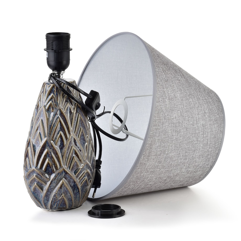 LETI WOOD Lampa stołowa 13.5x9.5x40cm