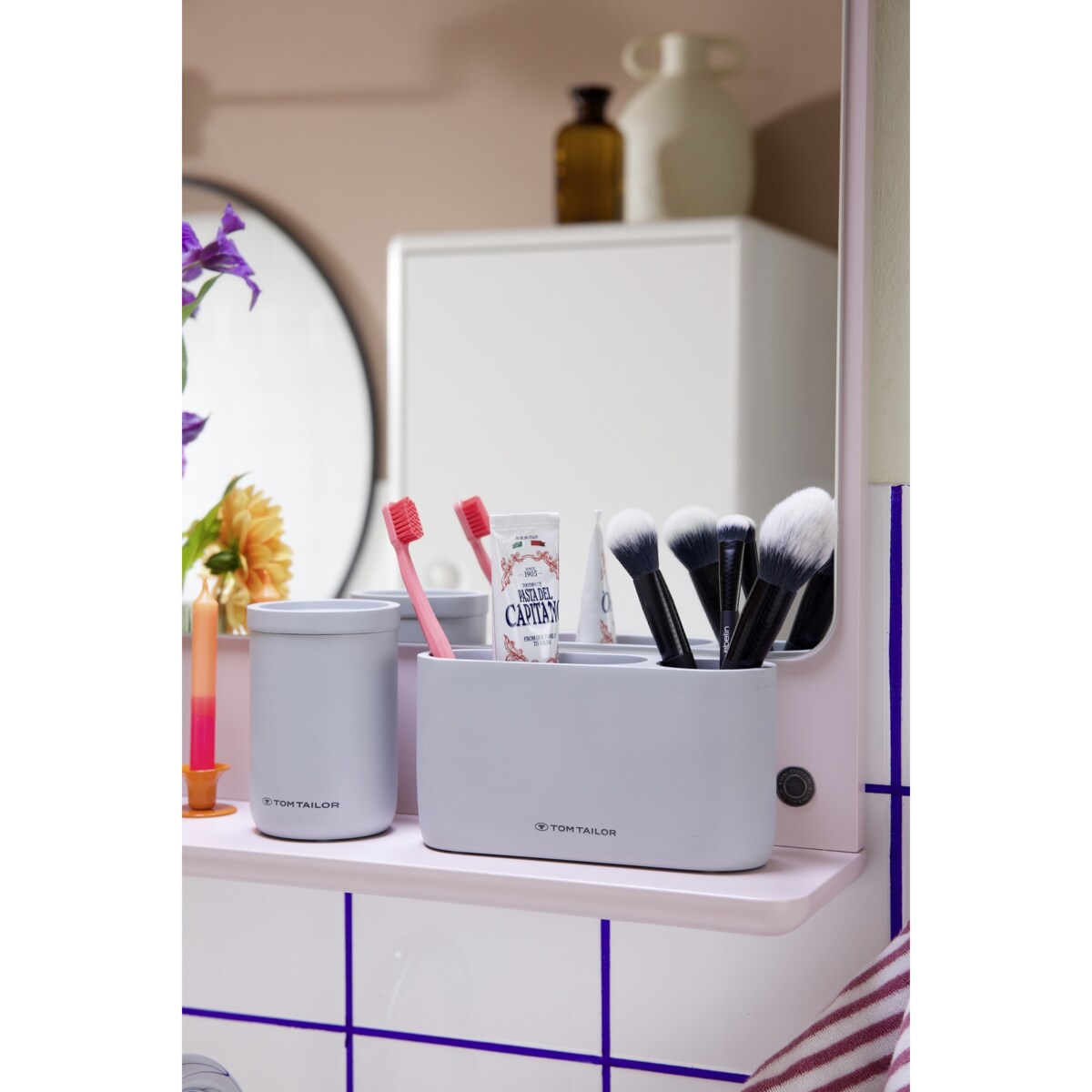 Okrągły organizer z pokrywką TOM TAILOR