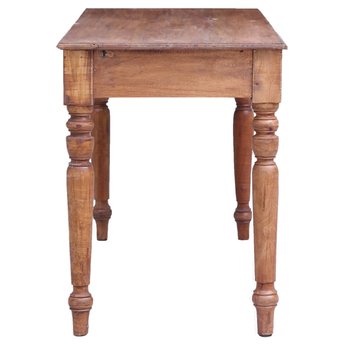 vidaXL Biurko z szufladami, 117 x 57 x 75 cm, lite drewno mahoniowe