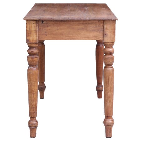 vidaXL Biurko z szufladami, 117 x 57 x 75 cm, lite drewno mahoniowe