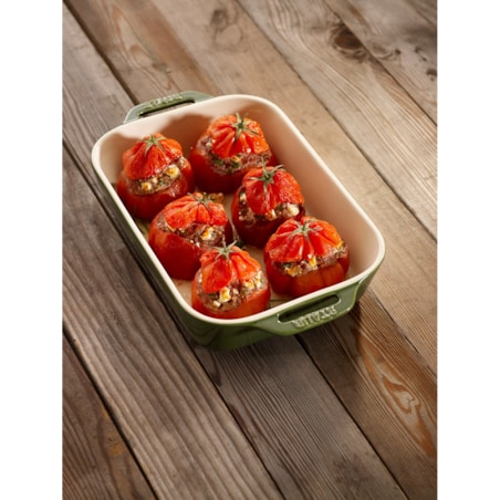 Prostokątny półmisek ceramiczny Staub - 2.4 ltr, Zielony