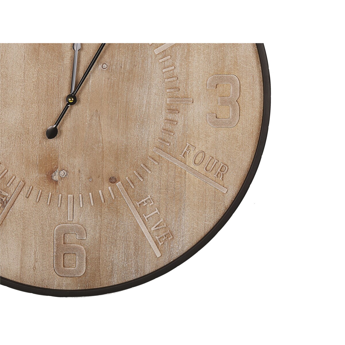 Zegar ścienny ø 60 cm jasne drewno DOLE