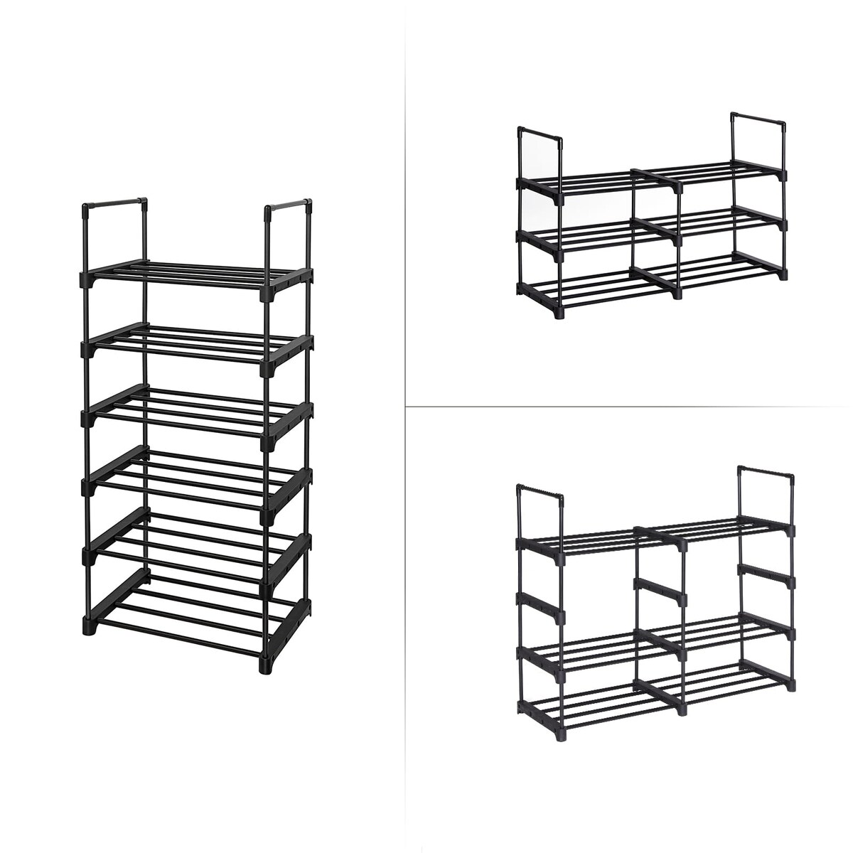 Szafka Na Buty 45X30X106 Cm Czarny