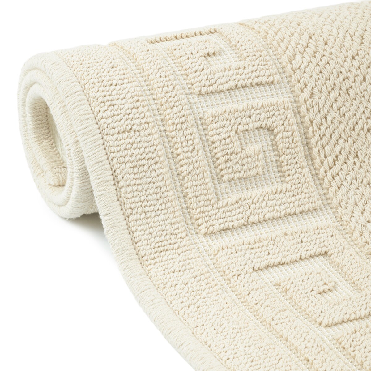 Dywanik łazienkowy Lino 50x80 cm bawełniany grecki beżowy