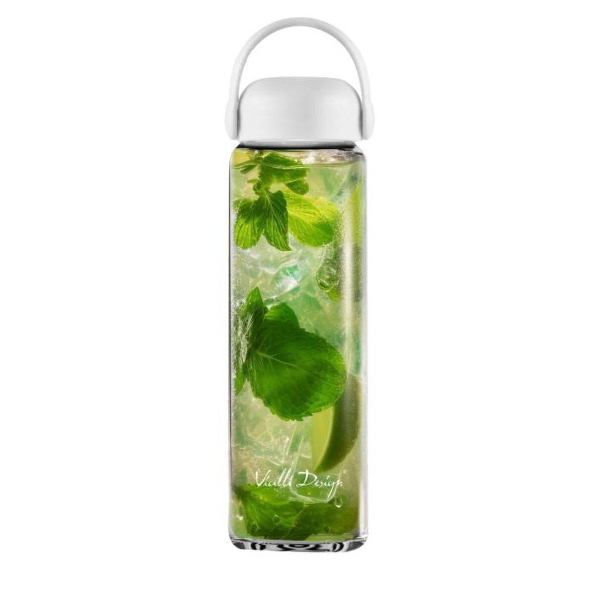 Szklana butelka na wodę Fuori 540 ml biała 30220