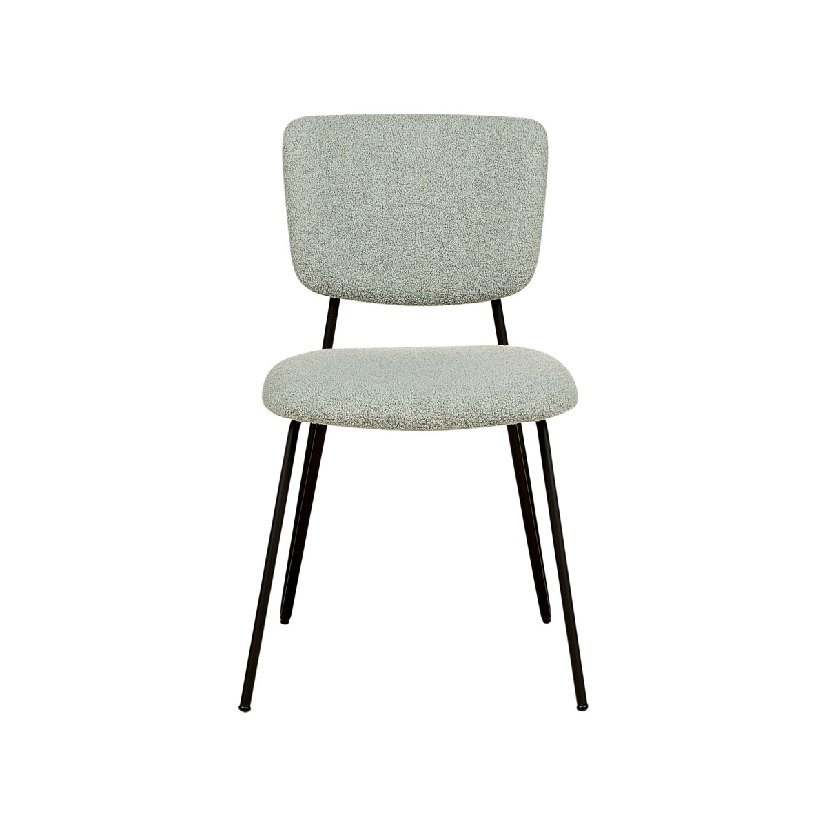 Zestaw 2 krzeseł do jadalni boucle jasnozielone NELKO